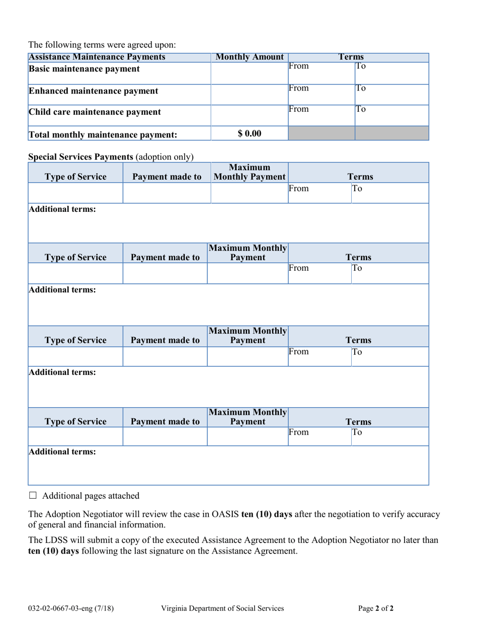 Form 032-02-0667-03-ENG Negotiation Report - Virginia, Page 2