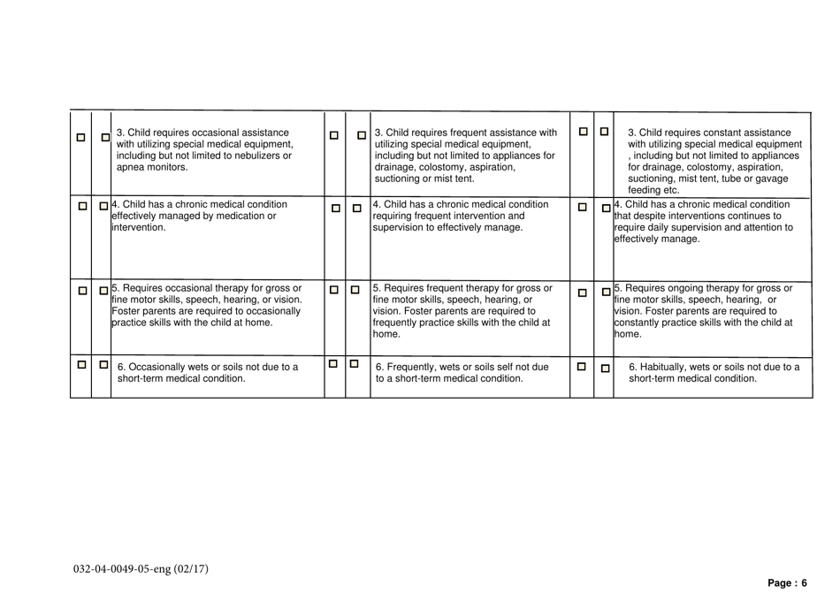 Form 032-04-0049-05-ENG Virginia Enhanced Maintenance Assessment Tool (Vemat) - Virginia, Page 6