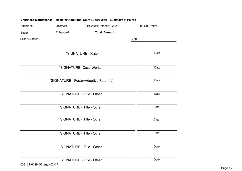 Form 032-04-0049-05-ENG Virginia Enhanced Maintenance Assessment Tool (Vemat) - Virginia, Page 7