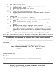 Form ALF (032-05-0102-03) Department-Approved Educational Program for Geriatric Assistant or Home Health Aide or for Nurse Aide (Not Covered Under 22 Vac 40-73-200 C 2) - Virginia, Page 3