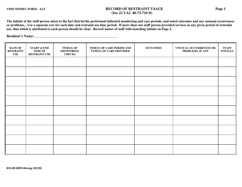 Form 032-05-0029-04-ENG - Fill Out, Sign Online and Download Printable ...