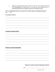 Form 032-05-085/2 Suggested Format for Written Statements Covering Asbestos Requirements for Child Day Centers - Virginia, Page 4
