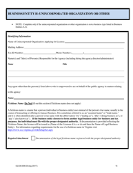 Form 032-08-0096-00-ENG Initial Application for a License to Operate a Child-Placing Agency - Virginia, Page 15