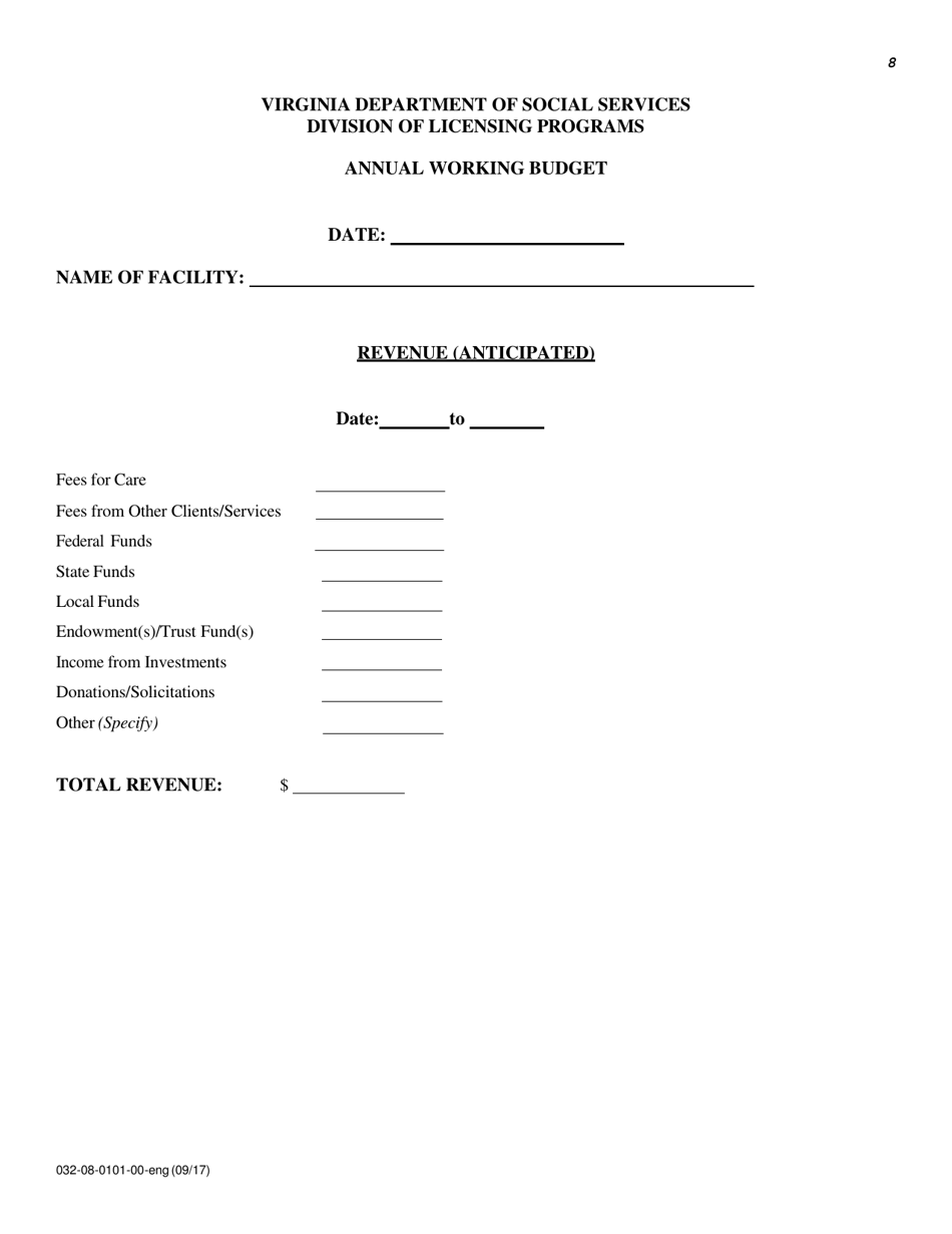 Form 032-08-0101-00-ENG Initial Application for a License to Operate a Family Day System (Fds) - Virginia, Page 8