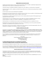Formulario 032-26-0001-01 Solicitud De Servicios Para Adultos - Virginia (Spanish), Page 2