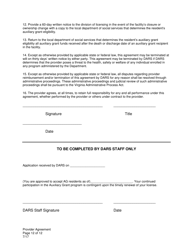 Auxiliary Grant Provider Agreement - Virginia, Page 12