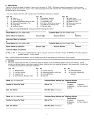 Form 032-03-729A-16-ENG Renewal Application for Auxiliary Grant (Ag), Supplemental Nutrition Assistance Program (Snap), and Temporary Assistance for Needy Families (TANF) - Virginia, Page 4