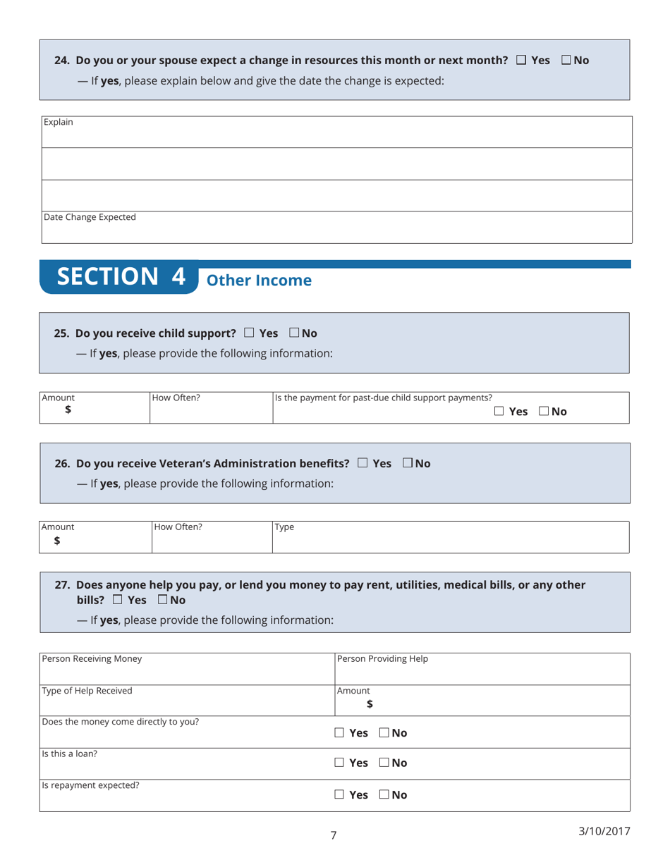 Appendix D Application for Health Coverage and Help Paying Costs - Virginia, Page 7