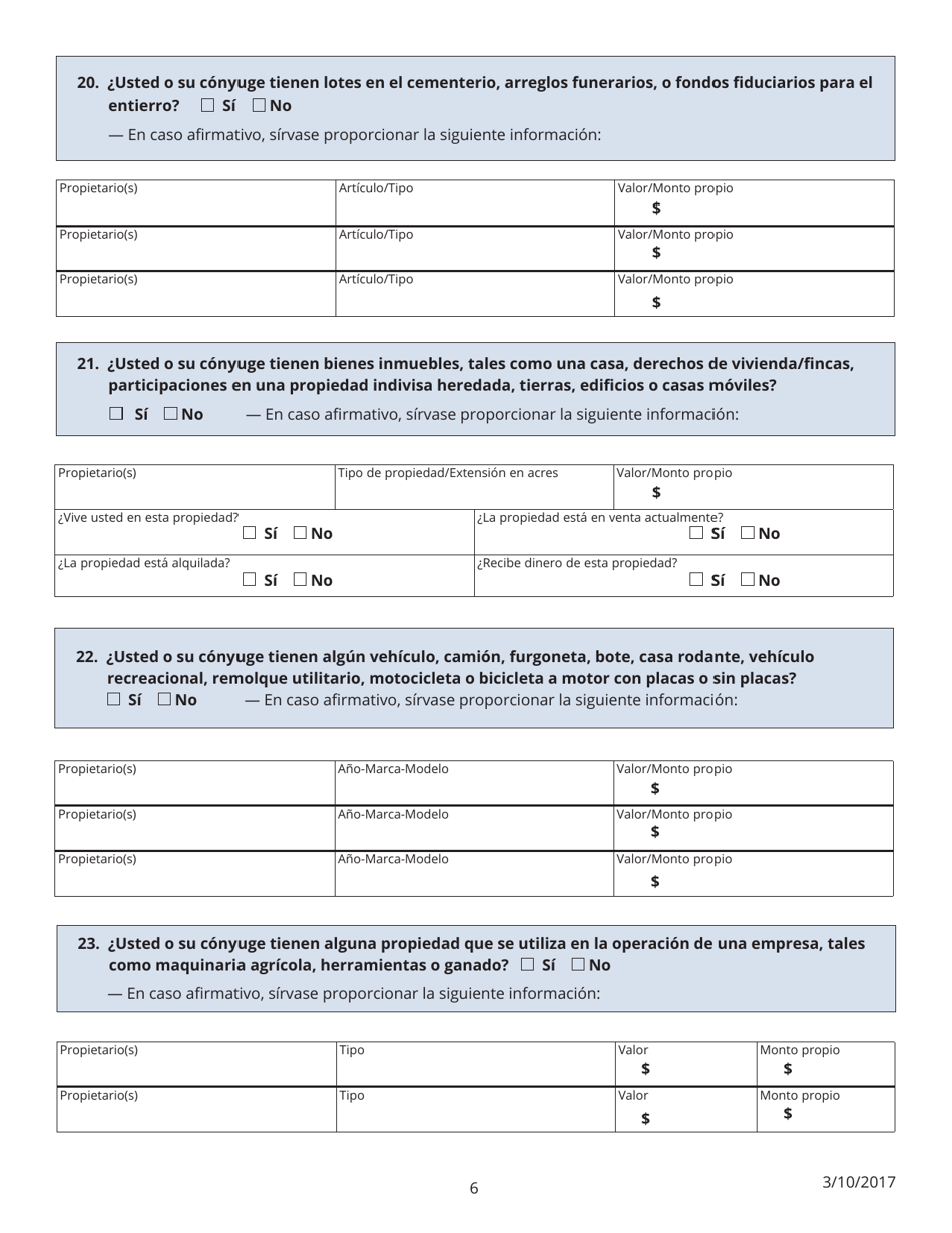 Apendice D - Solicitud De Cobertura De Salud Y Ayuda Con El Pago De Los Costos - Virginia (Spanish), Page 6