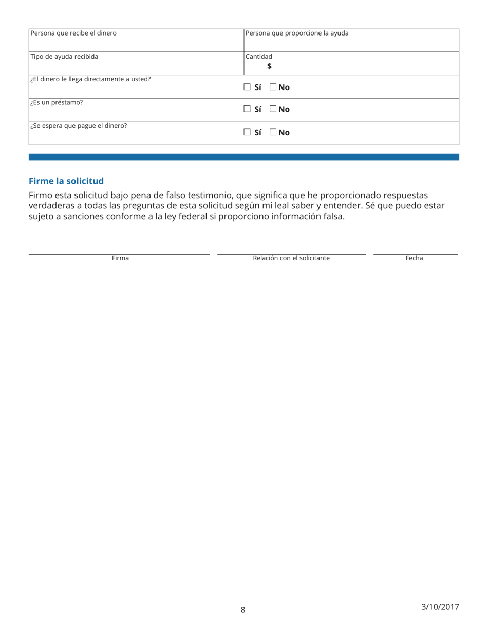 Apendice D - Solicitud De Cobertura De Salud Y Ayuda Con El Pago De Los Costos - Virginia (Spanish), Page 8