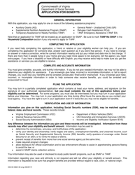 Form 032-03-0824-33 Application for Benefits - Virginia