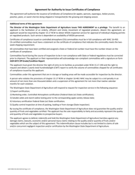 AGR Form 502-6019 Agreement for Authority to Issue Certificates of Compliance - Washington, Page 2