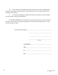 DOT Form 272-006A Local Agency Contract - Highway Construction - Washington, Page 2
