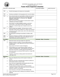 DCYF Form 10-183 Foster Home Inspection Checklist - Washington, Page 2