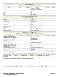 DCYF Form 10-166A Behavioral Rehabilitation (Brs) Referral - Washington, Page 2