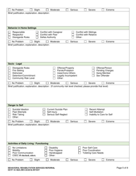 DCYF Form 10-166A Behavioral Rehabilitation (Brs) Referral - Washington, Page 5