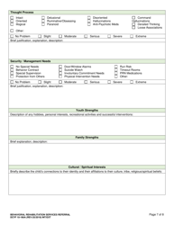 DCYF Form 10-166A Behavioral Rehabilitation (Brs) Referral - Washington, Page 7