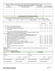 DCYF Form 10-354 Family Home Study Application - Washington, Page 2