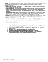 DCYF Form 10-354 Family Home Study Application - Washington, Page 4