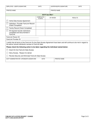 DCYF Form 10-463 Famlink Data Access Request/Change - Washington, Page 2