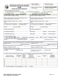 Document preview: DCYF Form 10-354 Family Home Study Application - Washington (Somali)