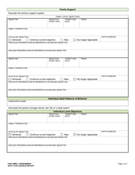 DCYF Form 10-474 Far Family Assessment - Washington, Page 2