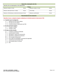 DCYF Formulario 10-474SP Evaluacion Familiar - Far - Washington (Spanish), Page 4