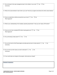 DCYF Form 10-518 Foster Parent Interview - Washington, Page 2