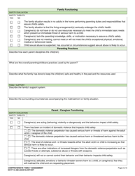 DCYF Form 10-480 Comprehensive Family Evaluation - Washington, Page 2