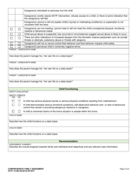DCYF Form 10-480 Comprehensive Family Evaluation - Washington, Page 3