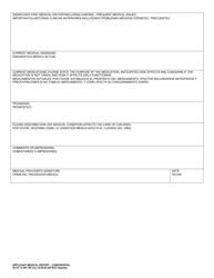 DCYF Formulario 13-001 Informe Medico Del Solicitante - Confidencial - Washington (Spanish), Page 2