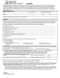 Document preview: DCYF Form 14-012 Consent - Washington