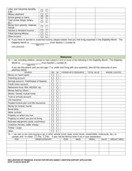DCYF Form 14-446 Declaration of Financial Status for Adoption Support Application - Washington, Page 3