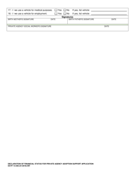 DCYF Form 14-446 Declaration of Financial Status for Adoption Support Application - Washington, Page 4