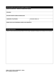 DCYF Form 15-053 Formal Dispute Resolution Request - Washington (Somali), Page 2