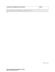 DCYF Formulario 15-057SP Aviso Y Consentimiento Para Pruebas De Deteccion - Washington (Spanish), Page 3
