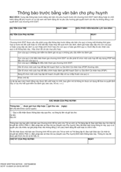 Document preview: DCYF Form 15-058 Parent Prior Written Notice - Washington (Vietnamese)