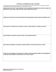 DCYF Formulario 15-055SP Plan De Servicio Familiar Individualizado (Ifsp) - Washington (Spanish), Page 4