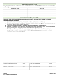 DCYF Formulario 15-209C SP Plan De Visitas - Washington (Spanish), Page 3