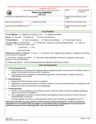 Document preview: DCYF Form 15-209C Visit Plan - Washington (Tagalog)