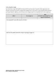 DCYF Form 15-055 Individualized Family Service Plan (Ifsp) - Washington (Telugu), Page 18