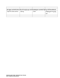 DCYF Form 15-055 Individualized Family Service Plan (Ifsp) - Washington (Telugu), Page 21