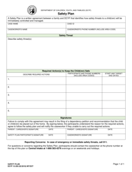 Document preview: DCYF Form 15-259 Safety Plan - Washington