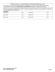 DCYF Form 15-258 Safety Assessment/Safety Plan - Washington, Page 6