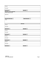 DCYF Form 15-259A Case Plan - Washington, Page 2
