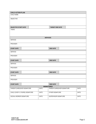 DCYF Form 15-259A Case Plan - Washington, Page 3