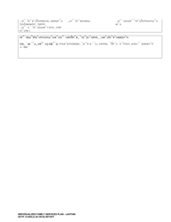 DCYF Form 15-055 Individualized Family Service Plan (Ifsp) - Washington (Lao), Page 14