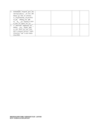 DCYF Form 15-055 Individualized Family Service Plan (Ifsp) - Washington (Lao), Page 18