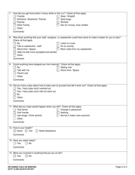 DCYF Form 15-309 Returning Child De-briefing - Washington, Page 2