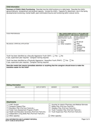 DCYF Form 15-300 Child Information and Placement Referral - Washington, Page 2
